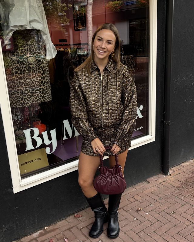 ELIZA SKIRT black/gold