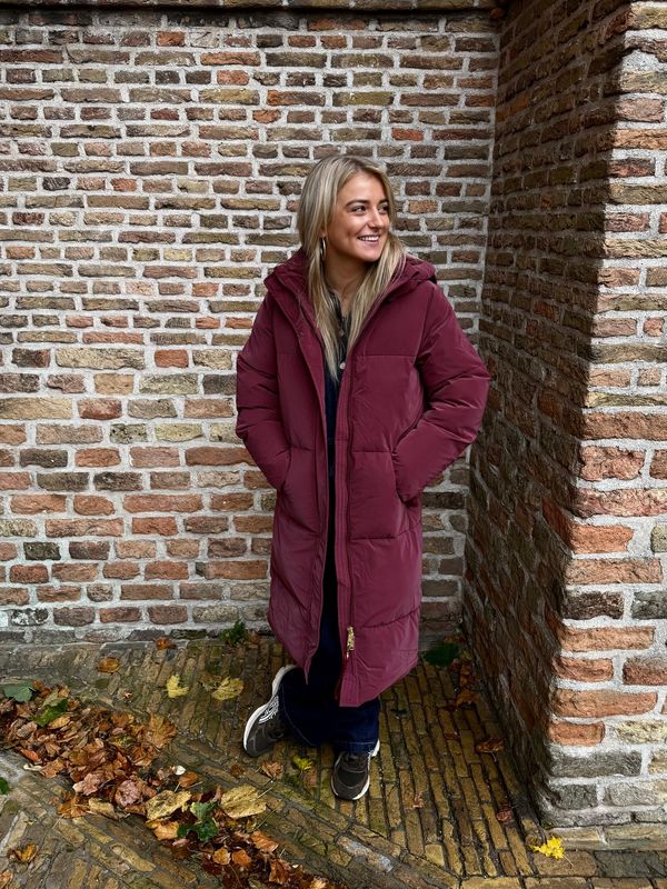 YITTY COAT LONG wine berry