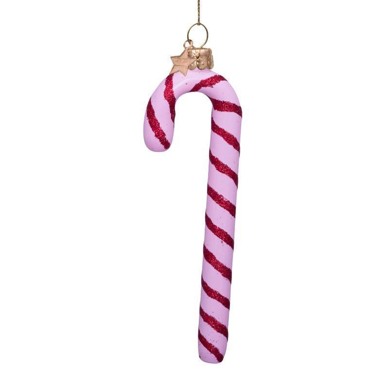 VONDELS ORNAMENT CANDY CANE pink