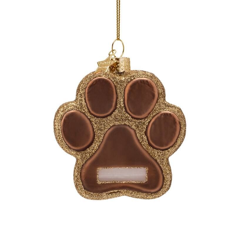 VONDELS ORNAMENT DOG PAW brown