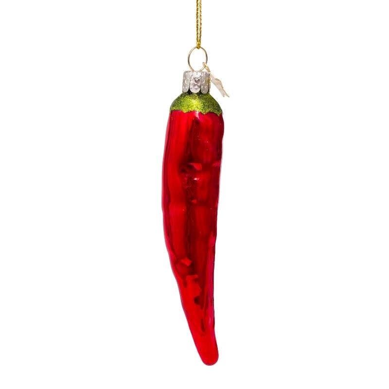 VONDELS ORNAMENT CHILI PEPPER red