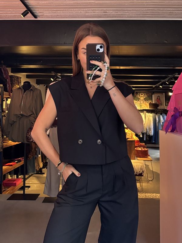 Esmee gilet - black
