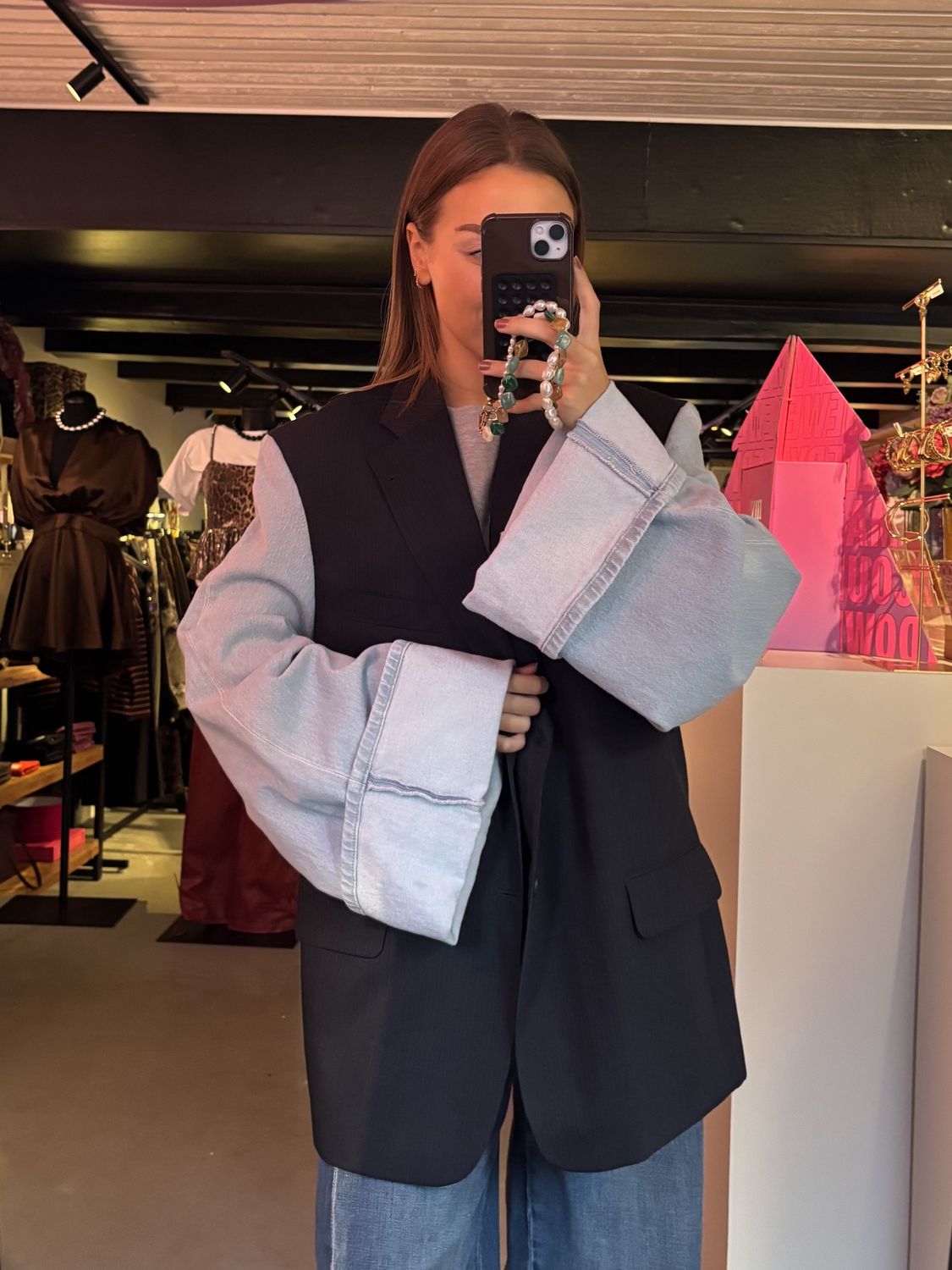 Attire Amsterdam - denim blazer