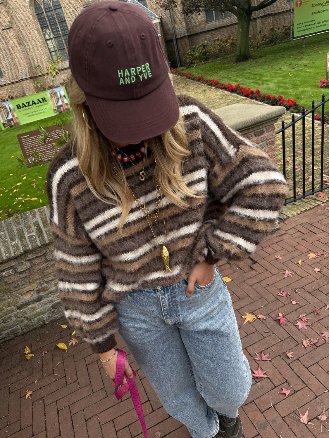 Poppy knit sweater brown