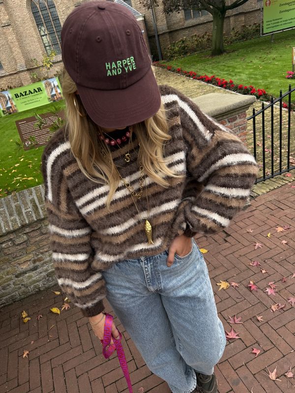 Poppy knit sweater brown