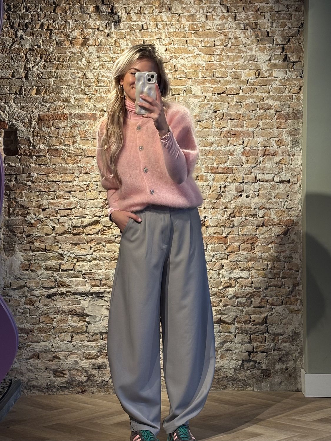 Violet balloon pantalon