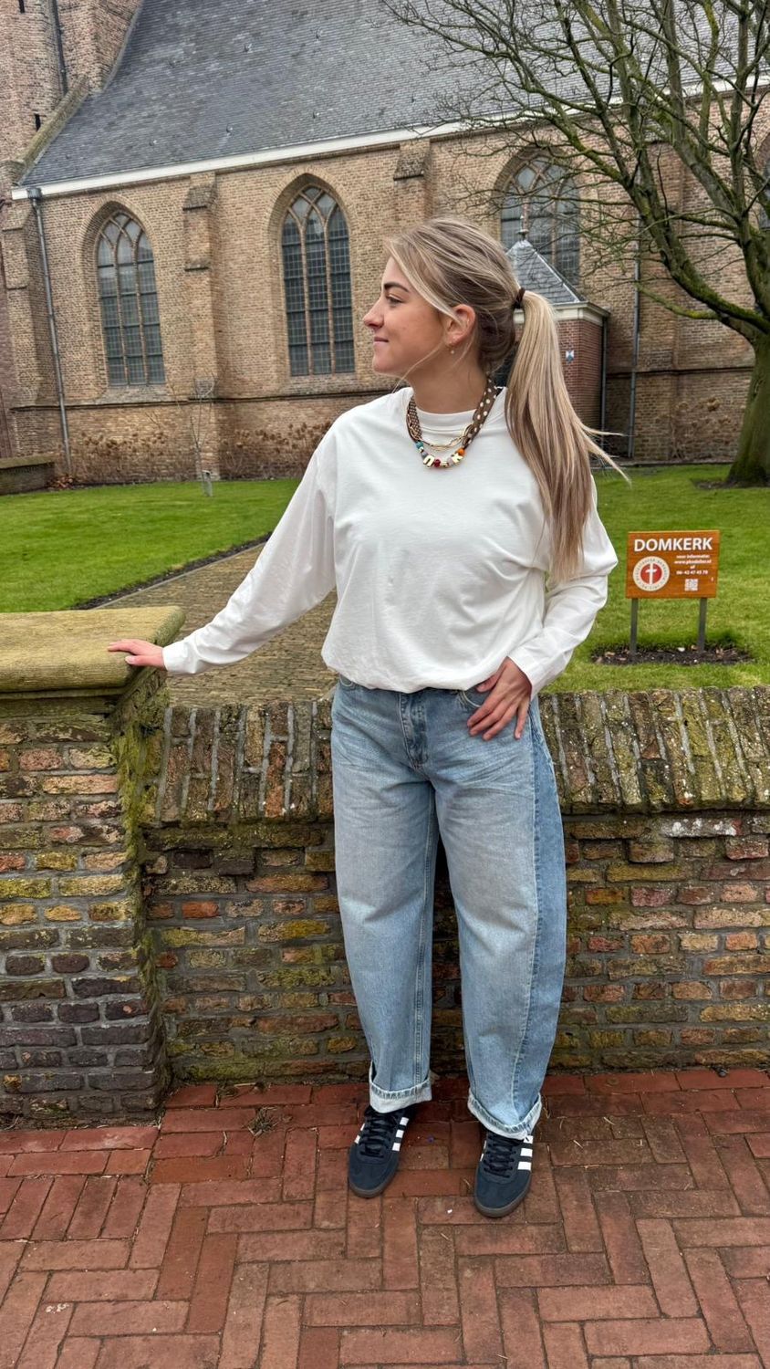 Robin sea note blue wash - Barrel fit