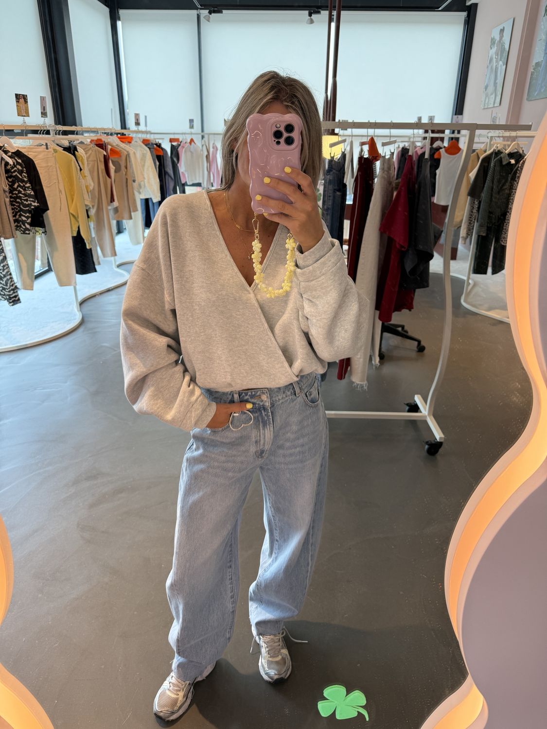 Back detailed sweater