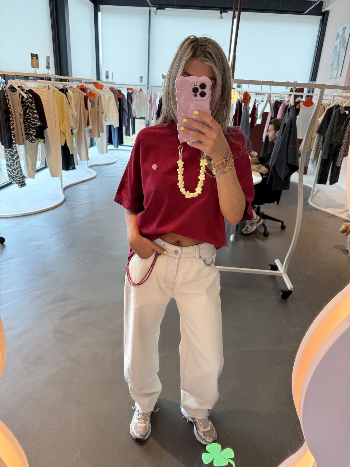 Oversized graphic t-shirt red