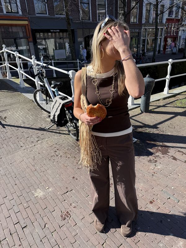 Reine wide leg trousers - brown