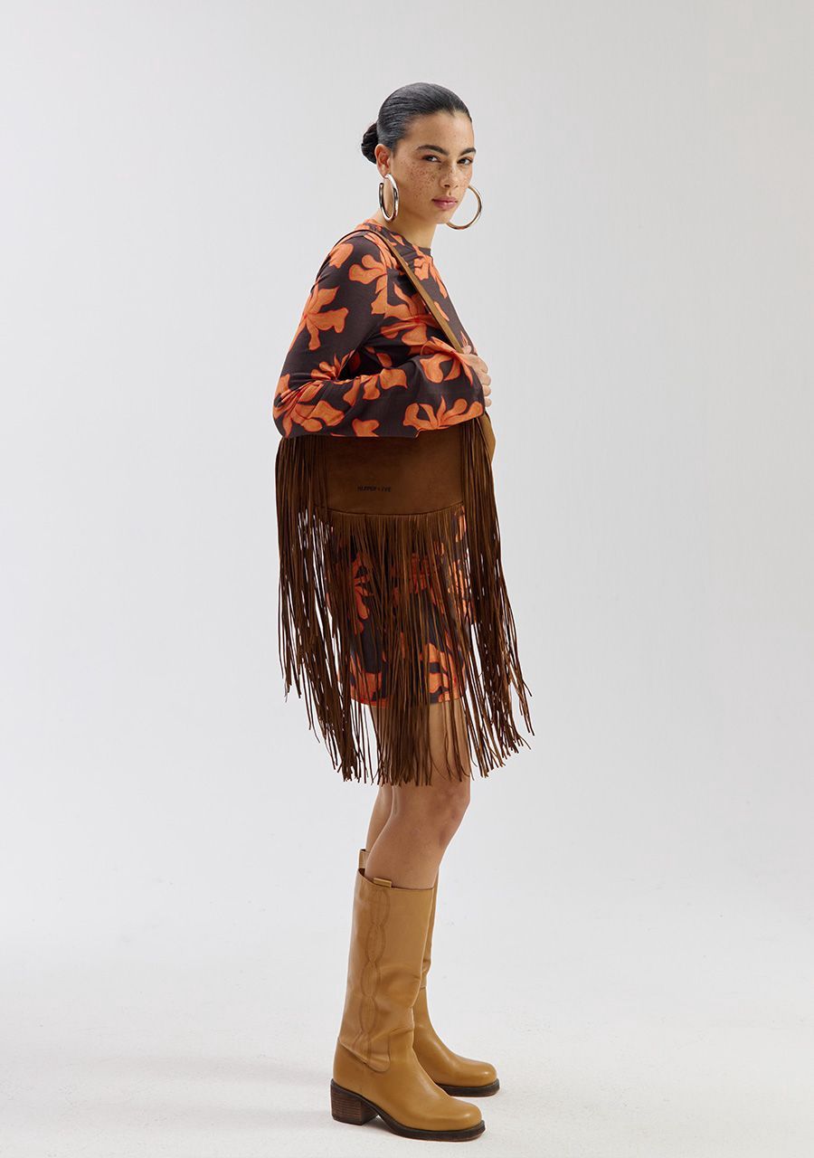 Yuka bag saddle brown