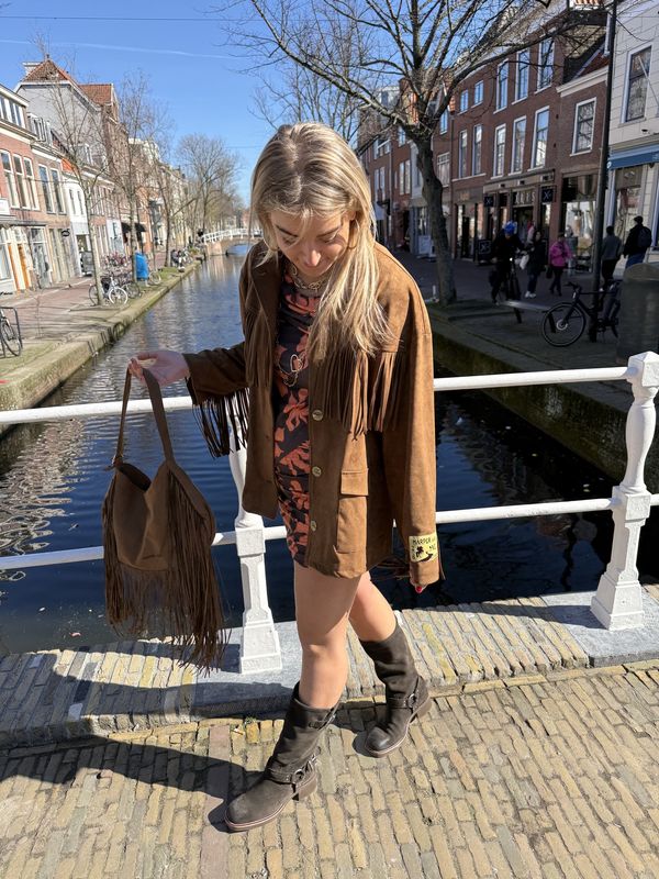 Yuka bag saddle brown