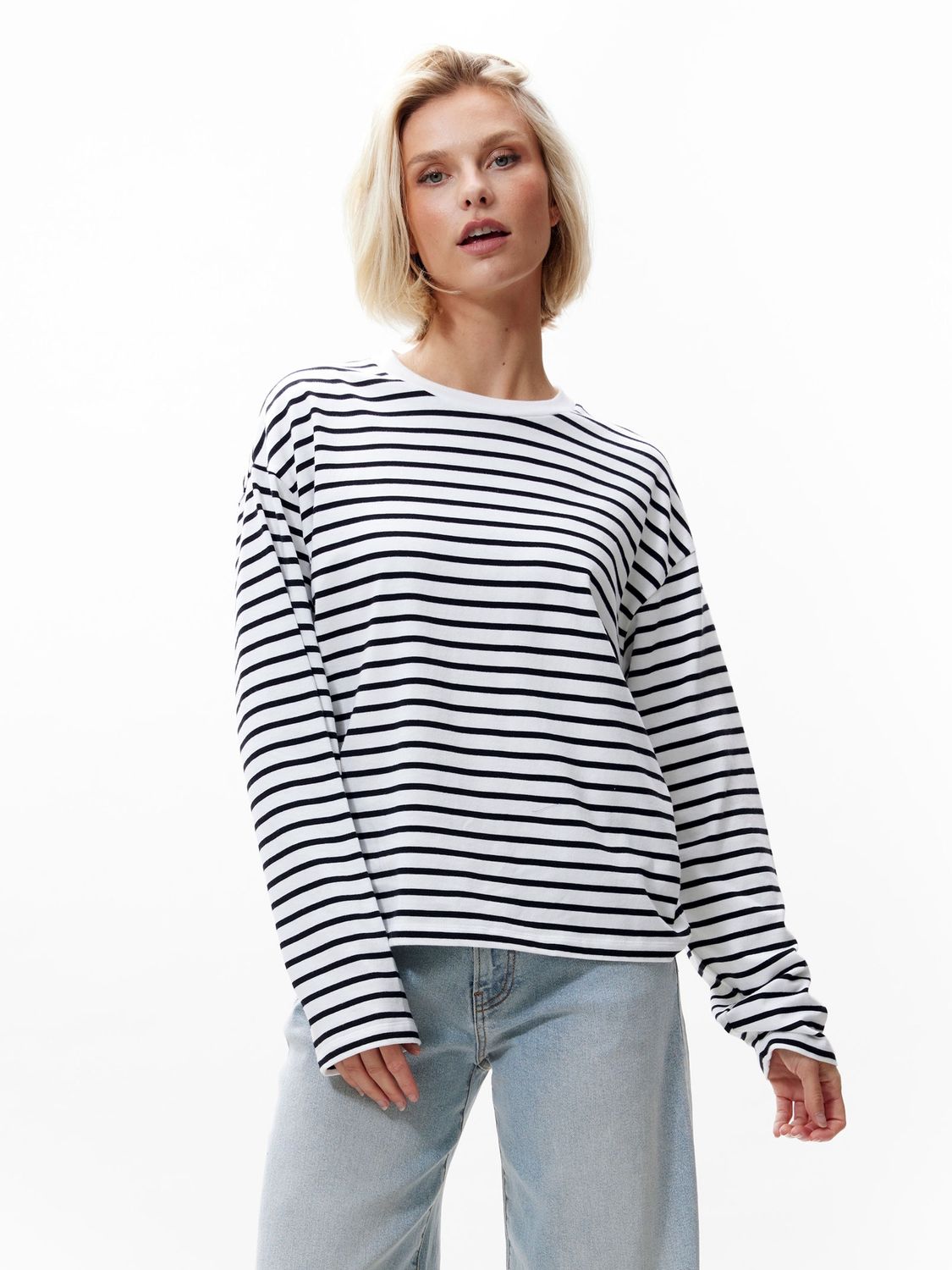 Relaxed striped longsleeve