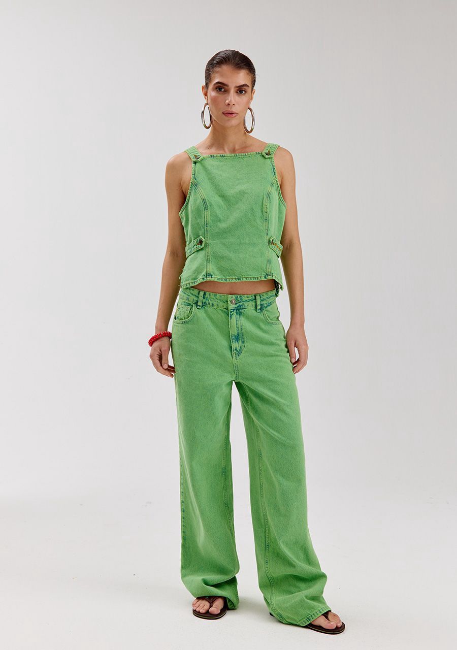Yve pants - vibrant green