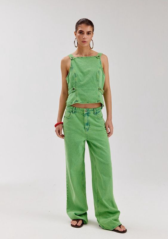 Yve pants - vibrant green