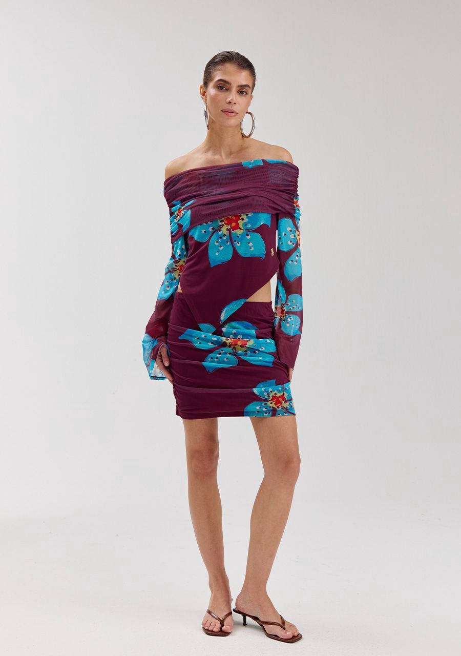 Joey skirt - tropical flower