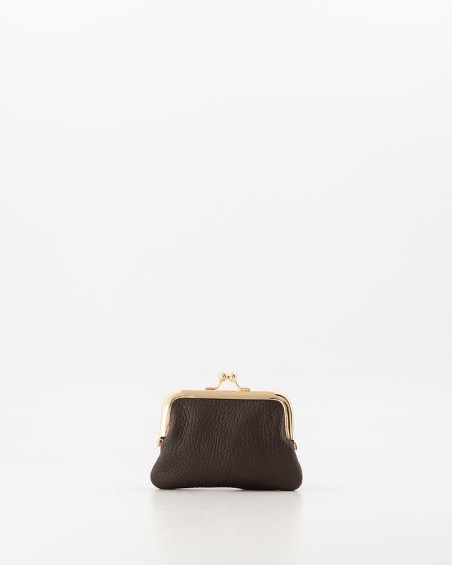 Fancy small wallet - dark brown