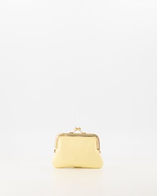 Fancy small wallet - butter yellow