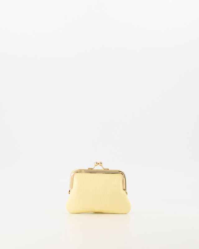 Fancy small wallet - butter yellow