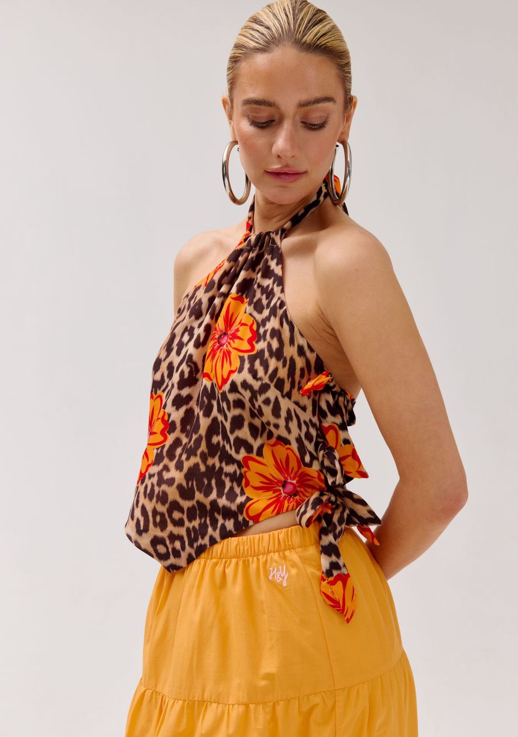 Kees top - leopard bloom
