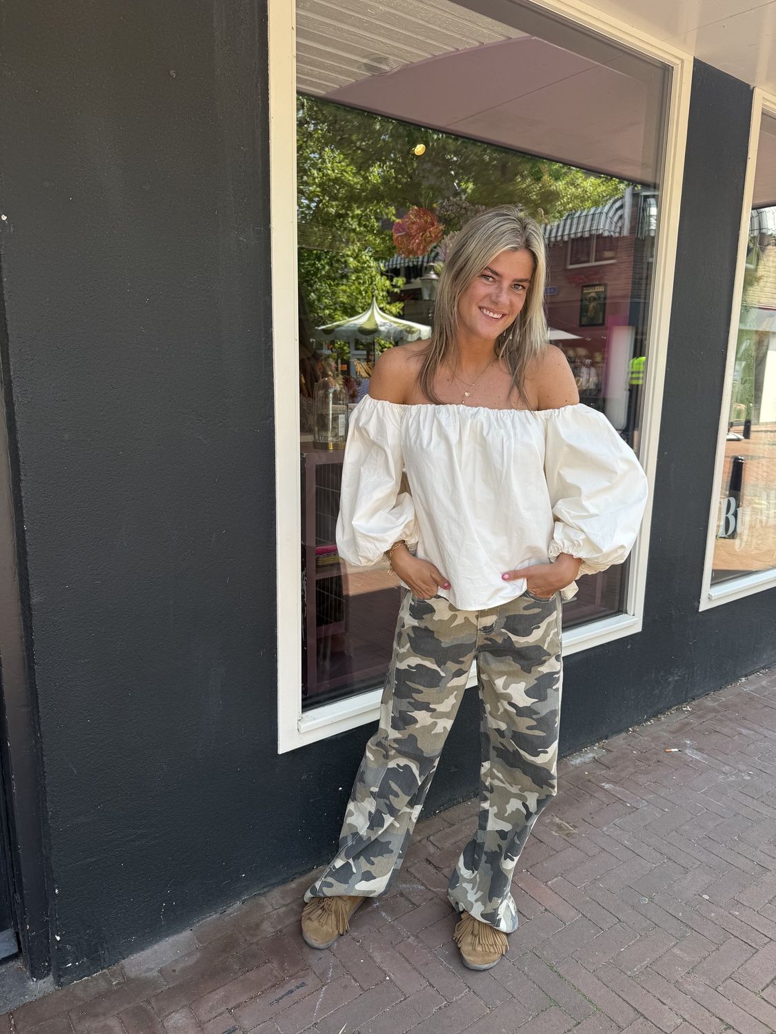 Dina camo jeans