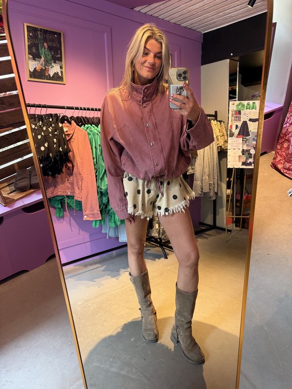Pois short beige/black