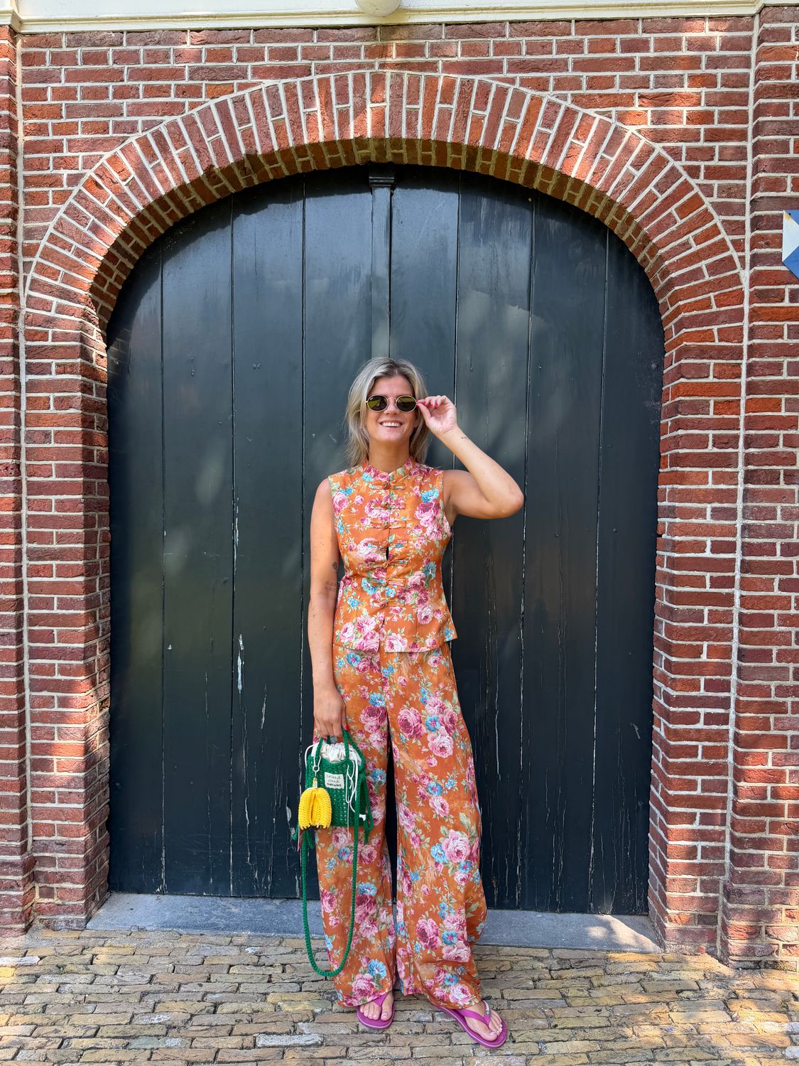 Floral pants multicolor