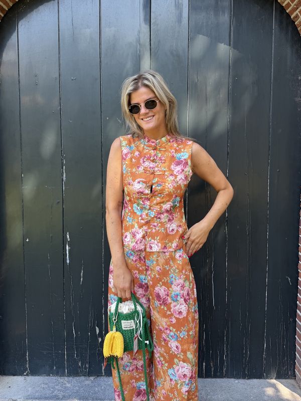 Floral gilet multicolor