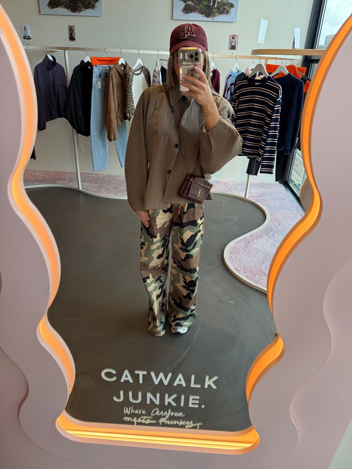 Check cape jacket