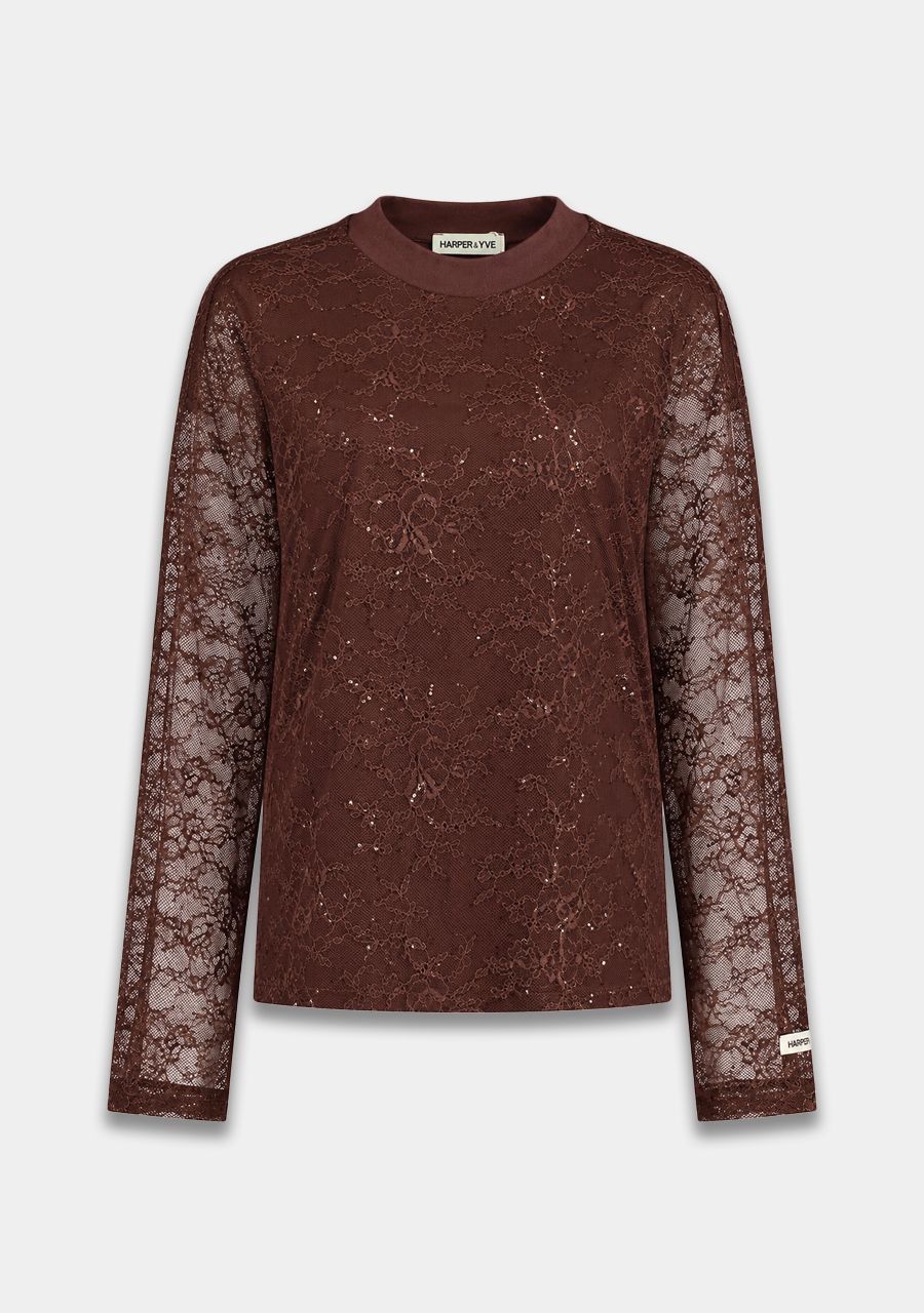 Elana longsleeve - hot fudge