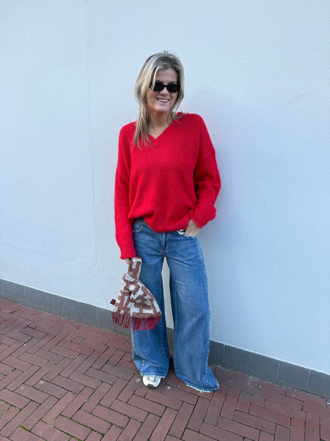 Loiza cardigan - red