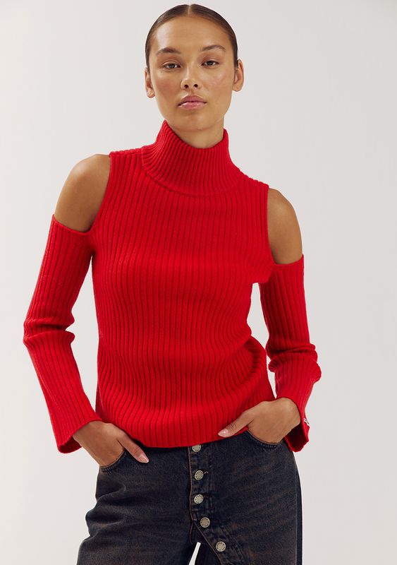 Anne top - red