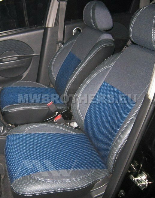 Comfort series with blue textile