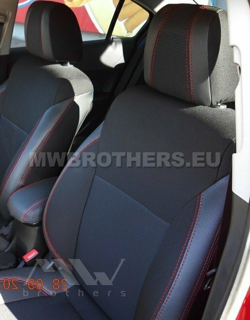 Comfort series with red stitching