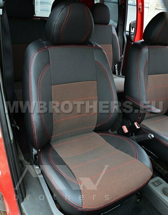 Comfort series with red stitching