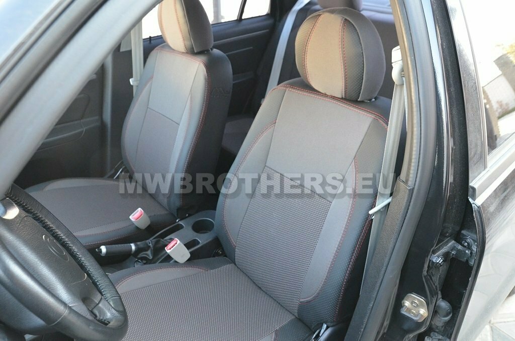 Comfort series with red stitching