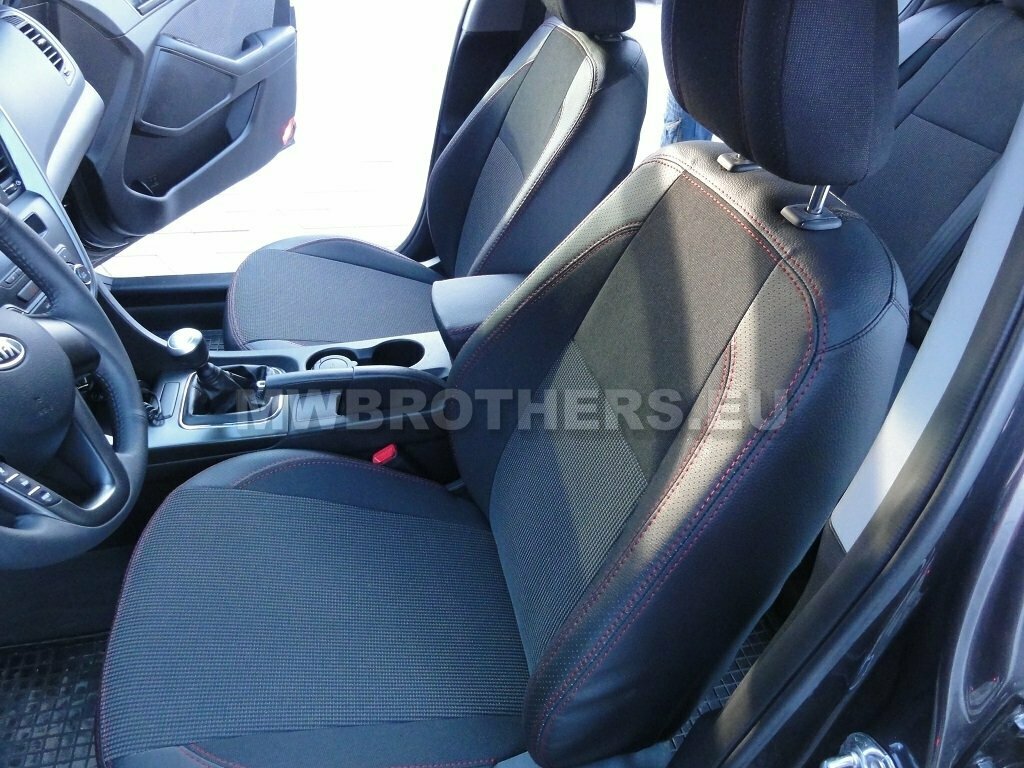 Comfort series with red stitching