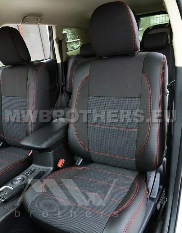 Comfort series with red stitching