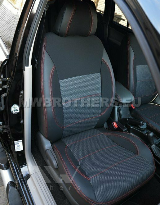 Comfort series with red stitching