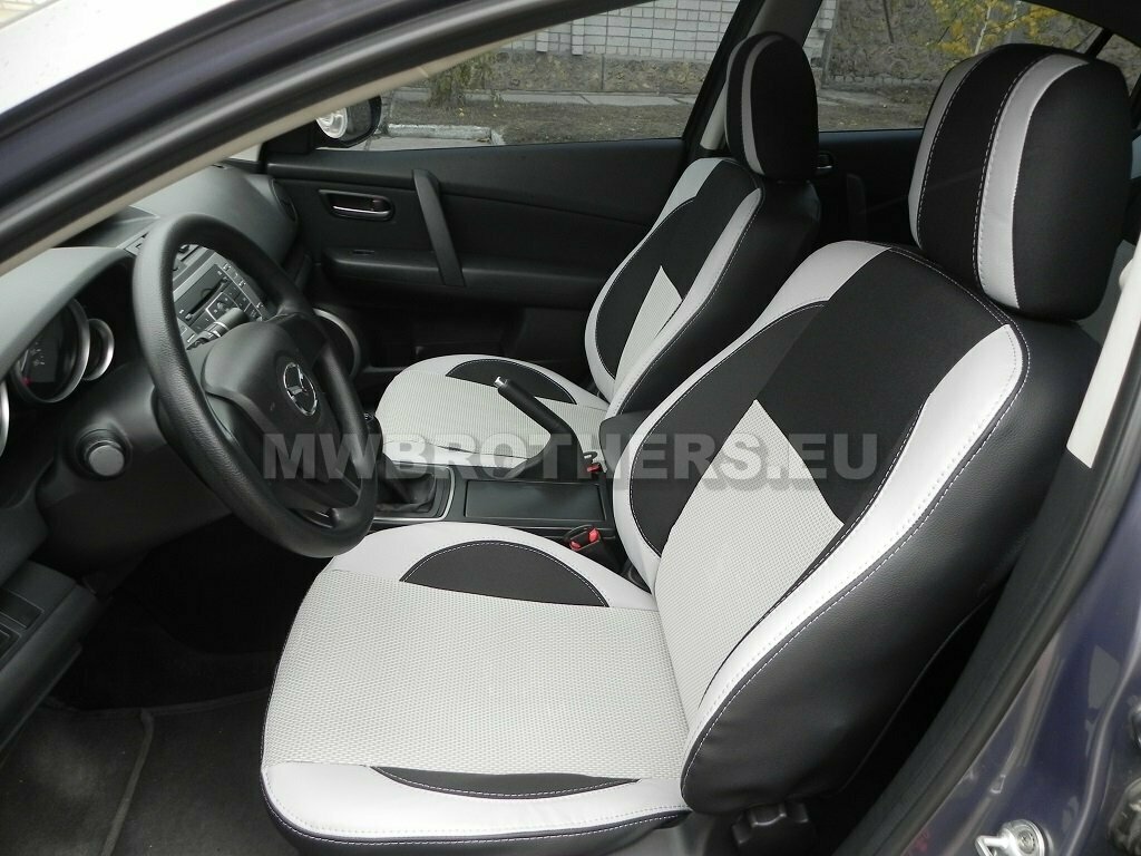 Comfort series with white leather and white textile