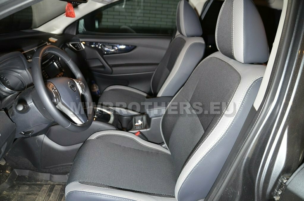 Comfort series with white leather