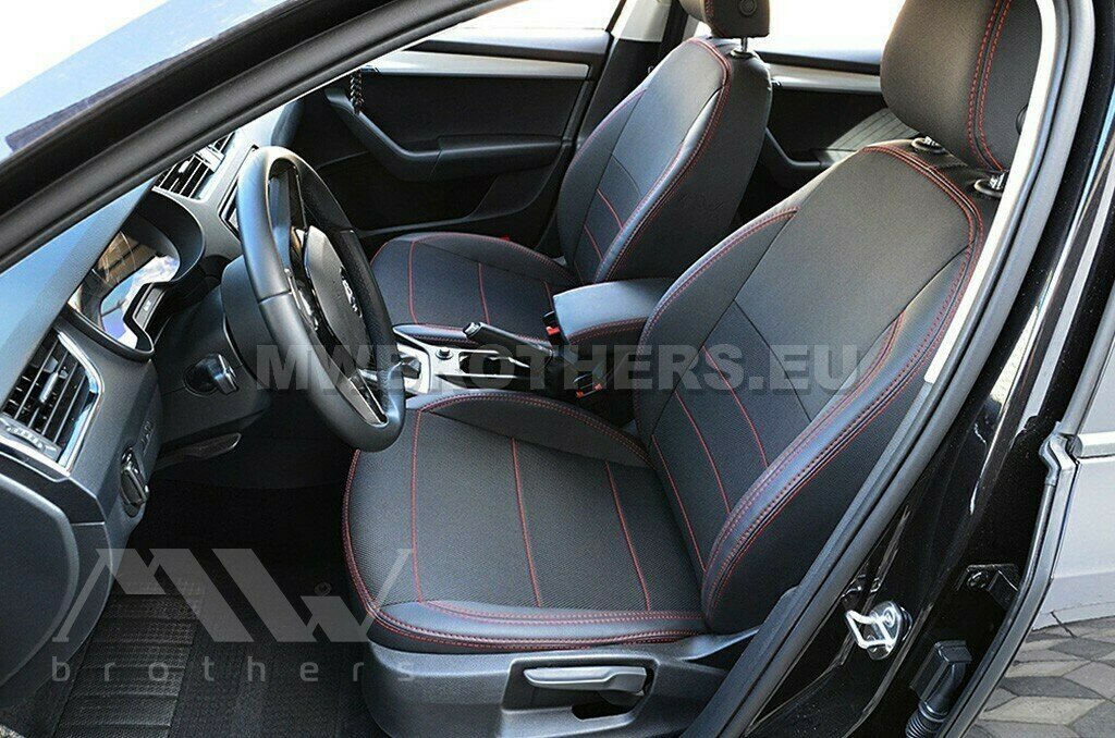 Comfort series with red stitching