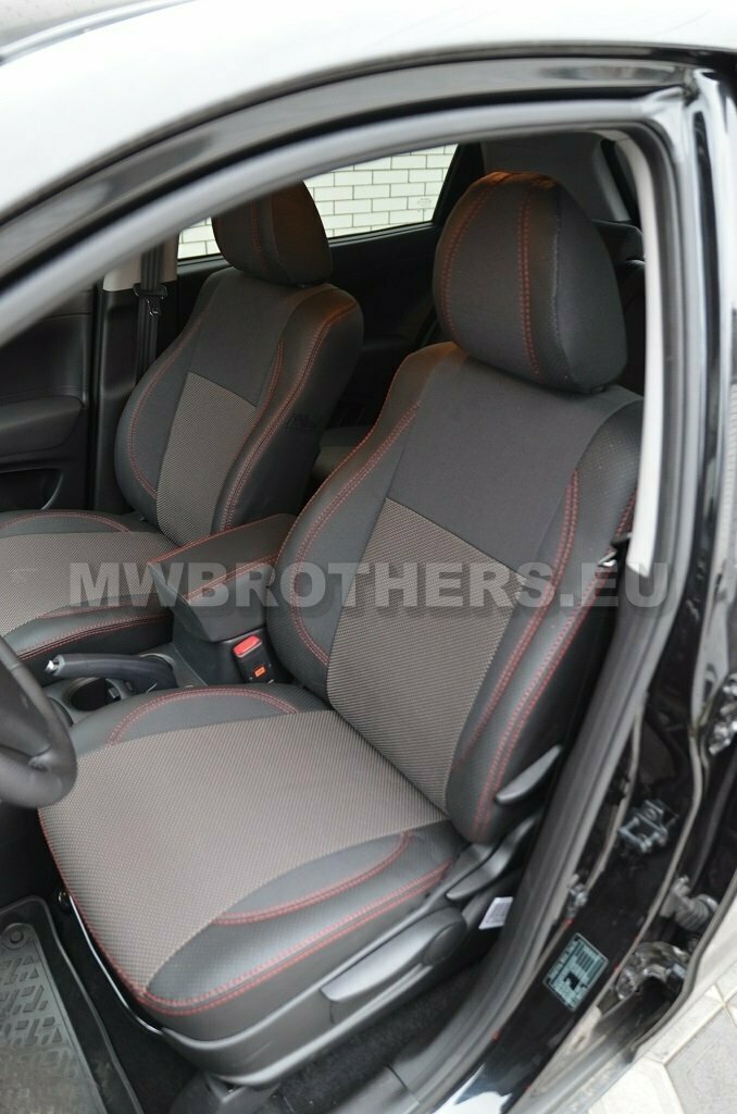 Comfort series with red stitching