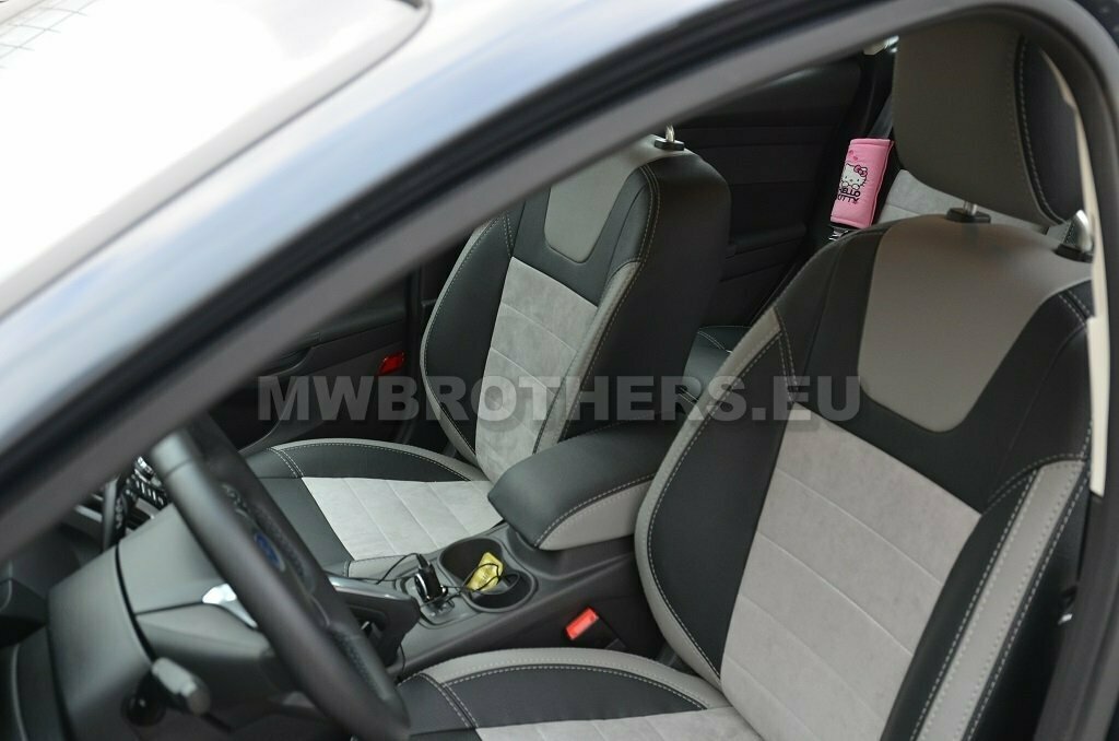 Leather series with beige includes and beige alcantara