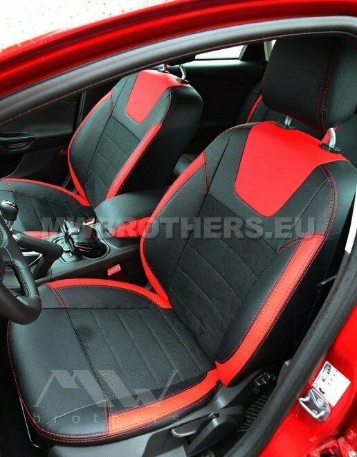 Leather series with red includes and red stitching