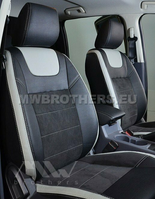 Leather series with beigе includes and beigе stitching