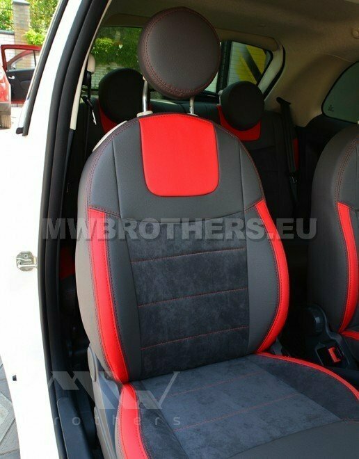 Leather series with red includes and red stitching