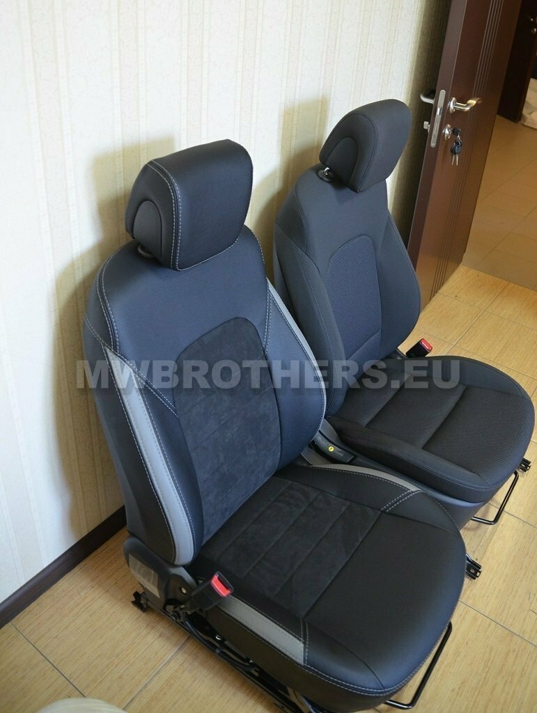 Leather series with white includes