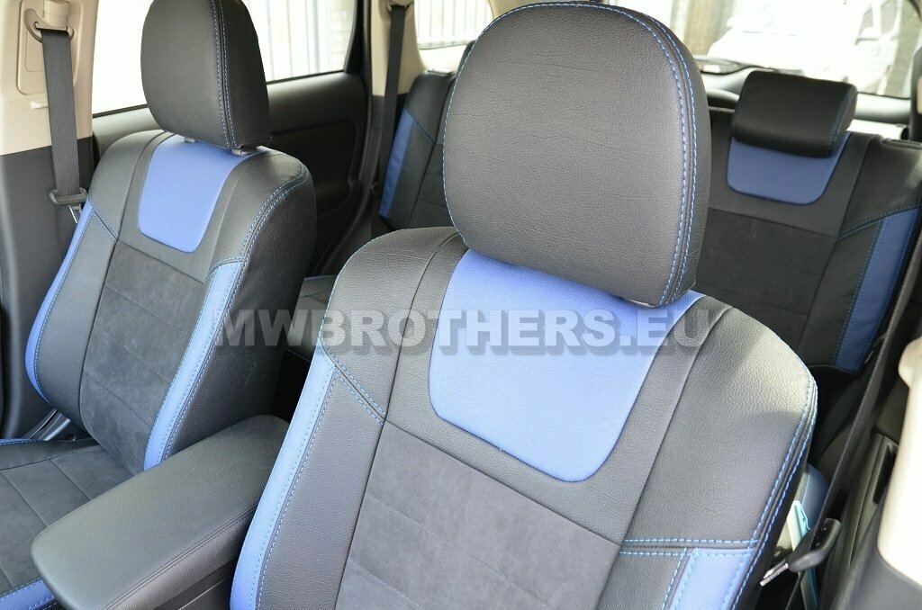 Leather series with blue includes