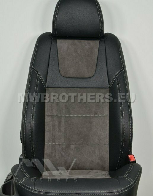 Leather series with gray alcantara